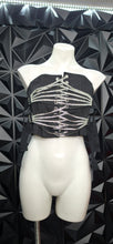 Load image into Gallery viewer, Akira rhinestone corset              sz medium
