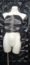 Load image into Gallery viewer, Akira rhinestone corset              sz medium
