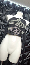 Load image into Gallery viewer, Akira rhinestone corset              sz medium

