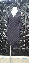 Load image into Gallery viewer, Joseph Ribkoff black and silver dress           sz 6 (stretchy)
