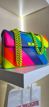 Load image into Gallery viewer, Kurt Geiger colorful "The Brixton" standard crossbody/handbag    Missing small front lock (decor)
