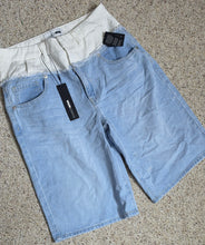 Load image into Gallery viewer, NWT Fashion nova denim layered shorts          sz 9 (fitting sz 8)
