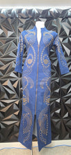 Load image into Gallery viewer, Denim studded dress                 sz untagged, best fitting sz 6/8
