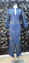 Load image into Gallery viewer, Denim studded dress                 sz untagged, best fitting sz 6/8
