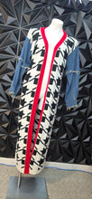 Load image into Gallery viewer, Long houndstooth duster               sz sm-medium
