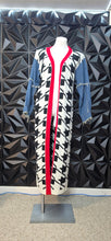 Load image into Gallery viewer, Long houndstooth duster               sz sm-medium
