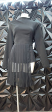 Load image into Gallery viewer, Fashion to figure black top                sz large  Disclaimer: 1 button broken (doesnt effect the wear)
