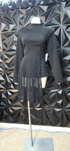 Load image into Gallery viewer, Fashion to figure black top                sz large  Disclaimer: 1 button broken (doesnt effect the wear)
