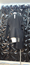 Load image into Gallery viewer, Fashion to figure black top                sz large  Disclaimer: 1 button broken (doesnt effect the wear)
