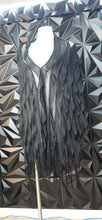 Load image into Gallery viewer, Fringe sheer drape poncho                   one size
