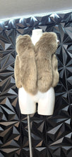 Load image into Gallery viewer, Evelyn K fur vest           sz lrg/xl, Best fitting medium
