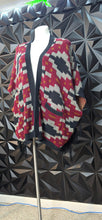 Load image into Gallery viewer, Tribal print open front duster          sz lrg-3x
