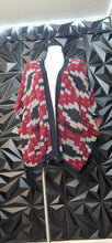 Load image into Gallery viewer, Tribal print open front duster          sz lrg-3x
