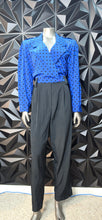Load image into Gallery viewer, Stan Alan Polka dot jumpsuit      sz 14, best fitting sz 12
