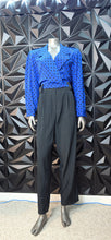 Load image into Gallery viewer, Stan Alan Polka dot jumpsuit      sz 14, best fitting sz 12

