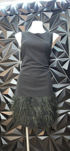 Load image into Gallery viewer, Sam Edelman feather bottom dress         sz 4-6
