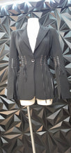 Load image into Gallery viewer, Unbranded lace up blazer            sz untagged, Best fitting sz medium 6/8
