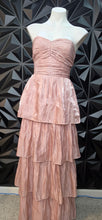 Load image into Gallery viewer, LuLus formal strapless layered dress          sz lrg (10)
