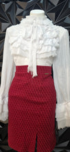 Load image into Gallery viewer, Ashley Stewart  ruffled blouse        sz 12

