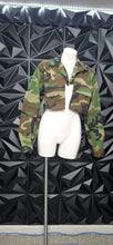 Load image into Gallery viewer, camo cut crop jacket
