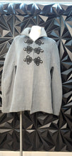 Load image into Gallery viewer, New york &amp; company gray cape          sz med-xlrg
