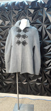 Load image into Gallery viewer, New york &amp; company gray cape          sz med-xlrg
