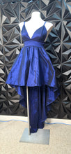 Load image into Gallery viewer, Windsor blue high low dress          sz medium
