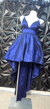 Load image into Gallery viewer, Windsor blue high low dress          sz medium
