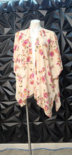 Load image into Gallery viewer, Floral sheer open front duster      ones size
