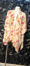 Load image into Gallery viewer, Floral sheer open front duster      ones size
