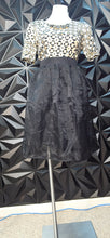 Load image into Gallery viewer, Blue Rain black layered skirt         sz medium

