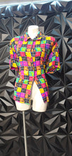 Load image into Gallery viewer, Baronesa multicolor blouse          sz untagged, best fitting sz xl
