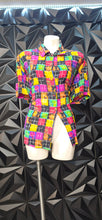 Load image into Gallery viewer, Baronesa multicolor blouse          sz untagged, best fitting sz xl
