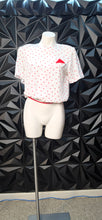 Load image into Gallery viewer, Notations polka dot top          sz untagged, best fit sz small
