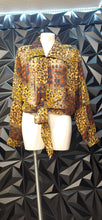 Load image into Gallery viewer, Maggie Lawrence animal print blouse          sz 14
