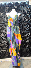 Load image into Gallery viewer, KLD abstract print dress      sz lrg
