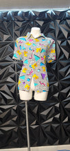 Load image into Gallery viewer, MTV multicolor top        sz lrg
