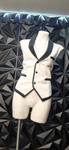 Load image into Gallery viewer, Coofandy black and white vest         sz medium m

