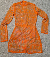 Load image into Gallery viewer, Banjul Orange studded jumpsuit          sz medium
