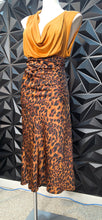 Load image into Gallery viewer, Cheetah print slip skirt          sz xl, best fitting sz 18
