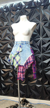 Load image into Gallery viewer, NWT Akira flannel skirt        sz xl, best fitting sz 10/12
