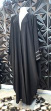 Load image into Gallery viewer, Long black bat arm duster            one size
