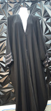 Load image into Gallery viewer, Long black bat arm duster            one size
