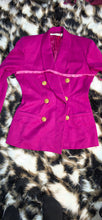 Load image into Gallery viewer, Tahari purple blazer               sz 4-6
