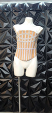 Load image into Gallery viewer, Akira rhinestone corset            sz lrg, best fitting sz medium
