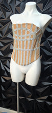 Load image into Gallery viewer, Akira rhinestone corset            sz lrg, best fitting sz medium
