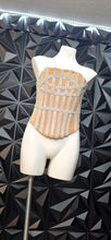 Load image into Gallery viewer, Akira rhinestone corset            sz lrg, best fitting sz medium
