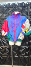Load image into Gallery viewer, Vintage track jacket             sz untagged,best fitting sz xl-2x

