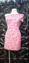 Load image into Gallery viewer, NWT Fashion nova alphabet dress    sz xl (best fit 10/12)
