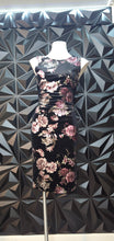Load image into Gallery viewer, Akira metallic floral print dress      sz medium
